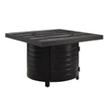 Yorke 40" Square Aluminum Convertible Gas Fire Pit Table