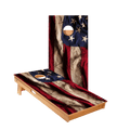American Flag Cloth Star Cornhole Boards