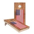 American Flag Star Cornhole Boards