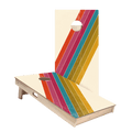 Angled Center Stripes Star Cornhole Boards