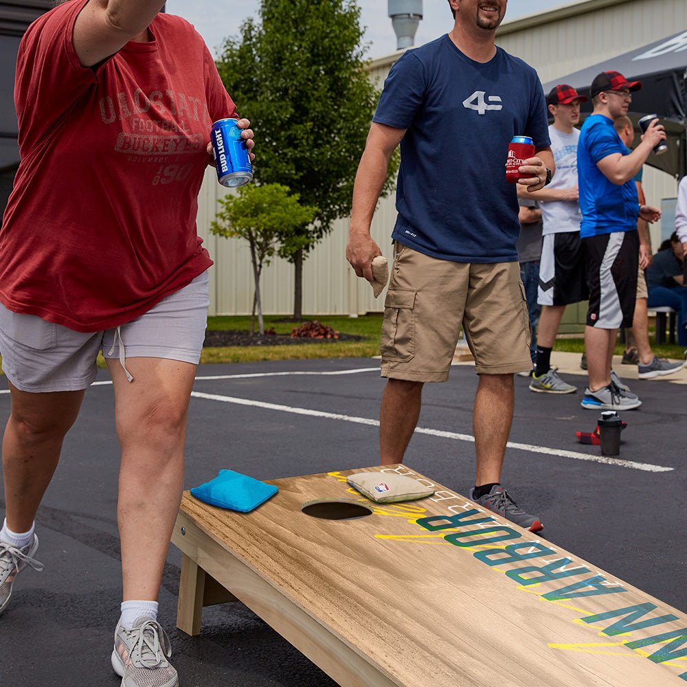 Ann Arbor Campus Gameday Star Cornhole Boards