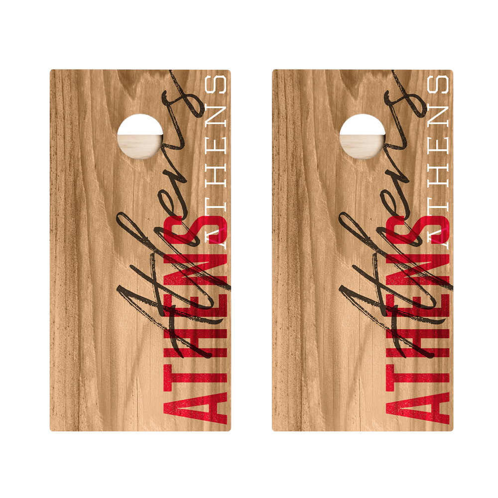 Athens Campus Gameday Star Cornhole Boards