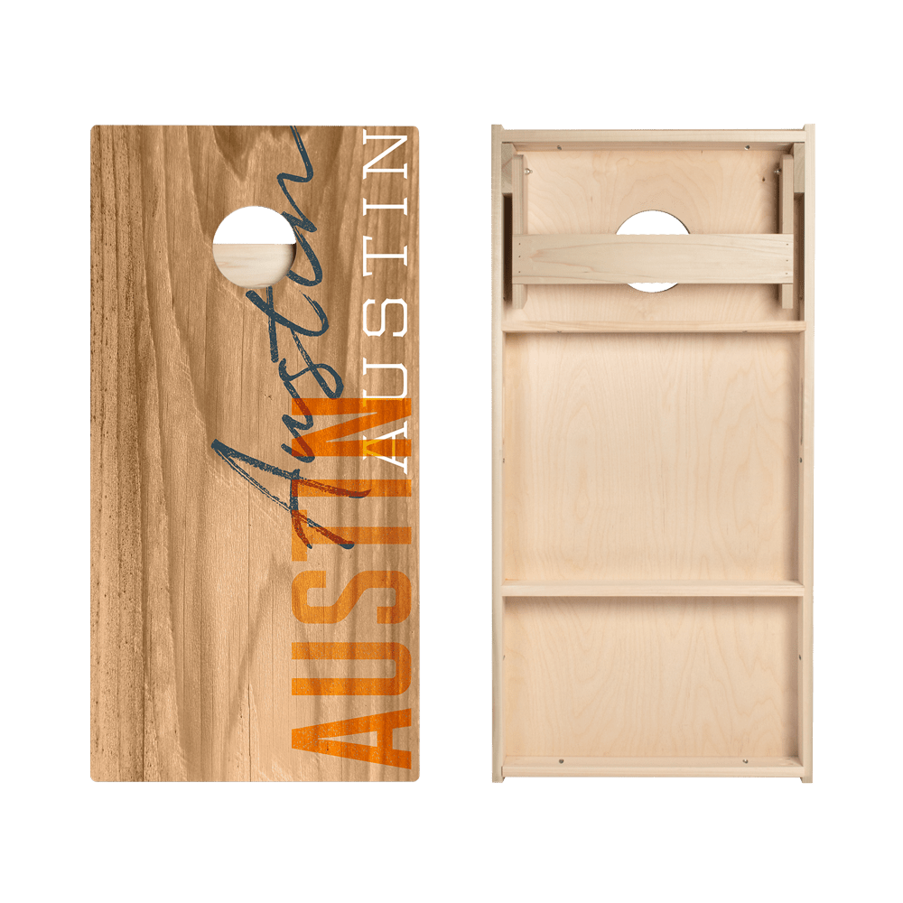 Austin Campus Gameday Star Cornhole Boards
