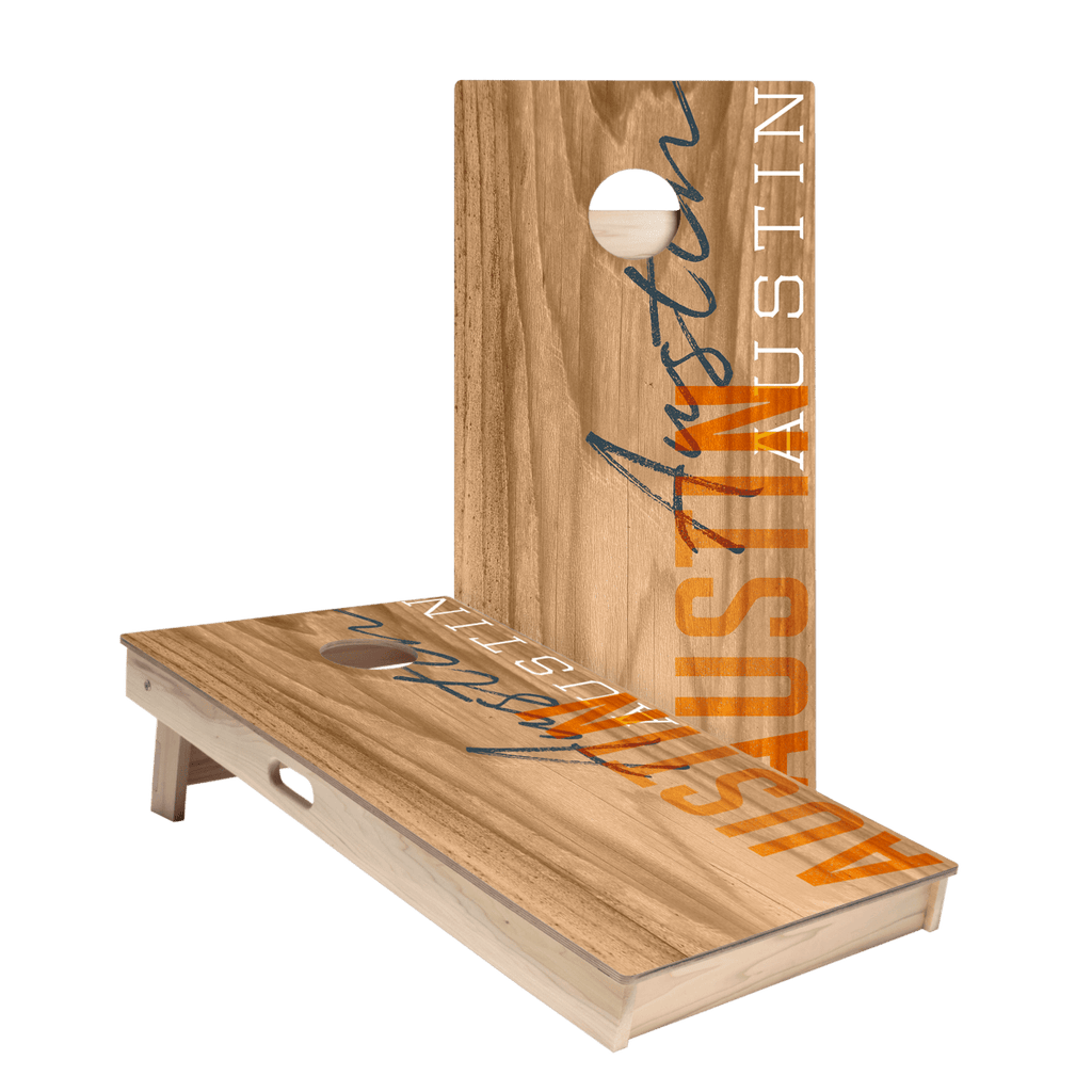 Austin Campus Gameday Star Cornhole Boards