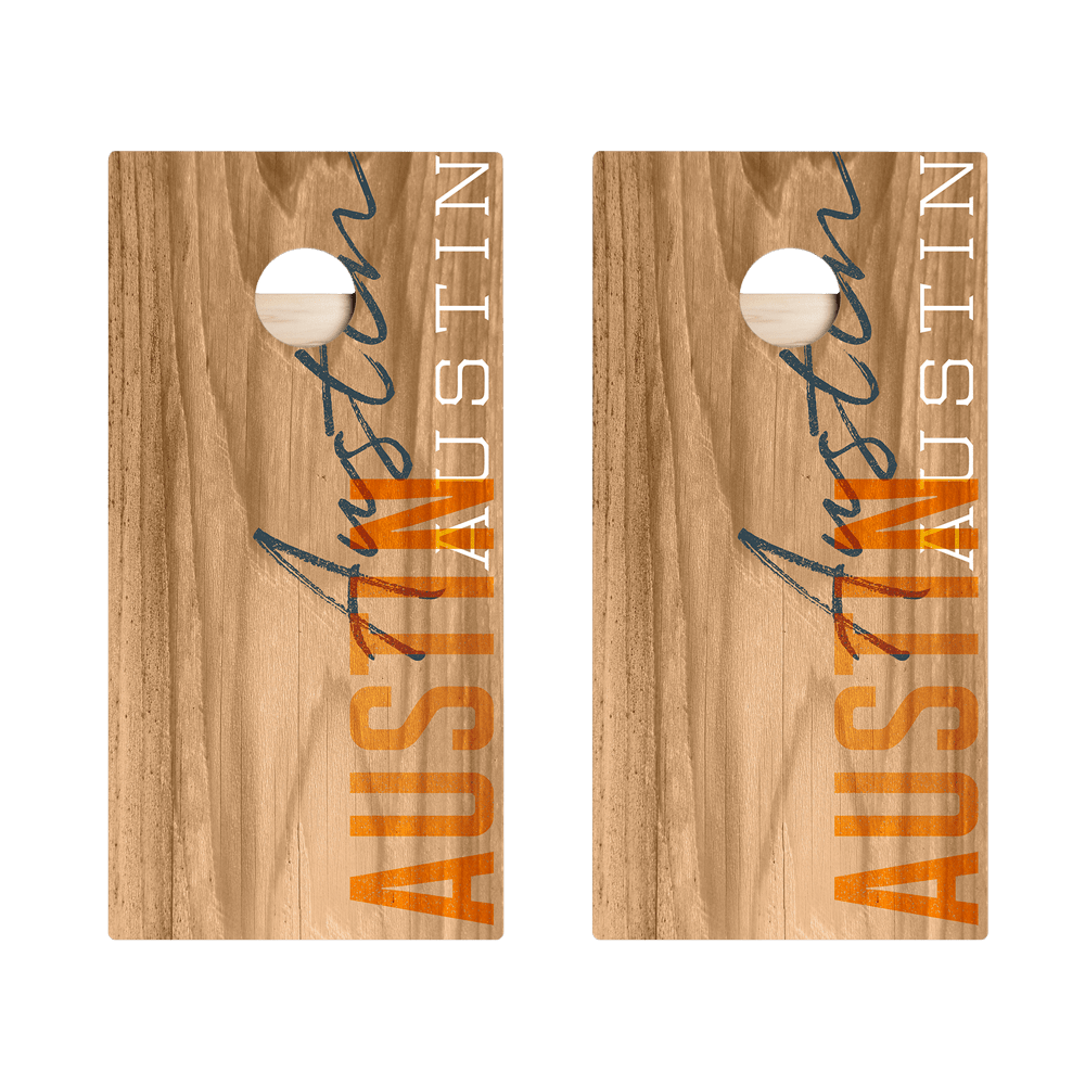 Austin Campus Gameday Star Cornhole Boards