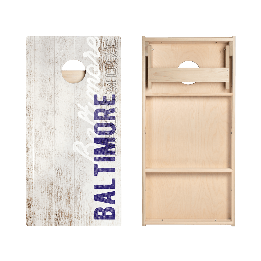 Baltimore Football Vintage Gameday Star Cornhole Boards