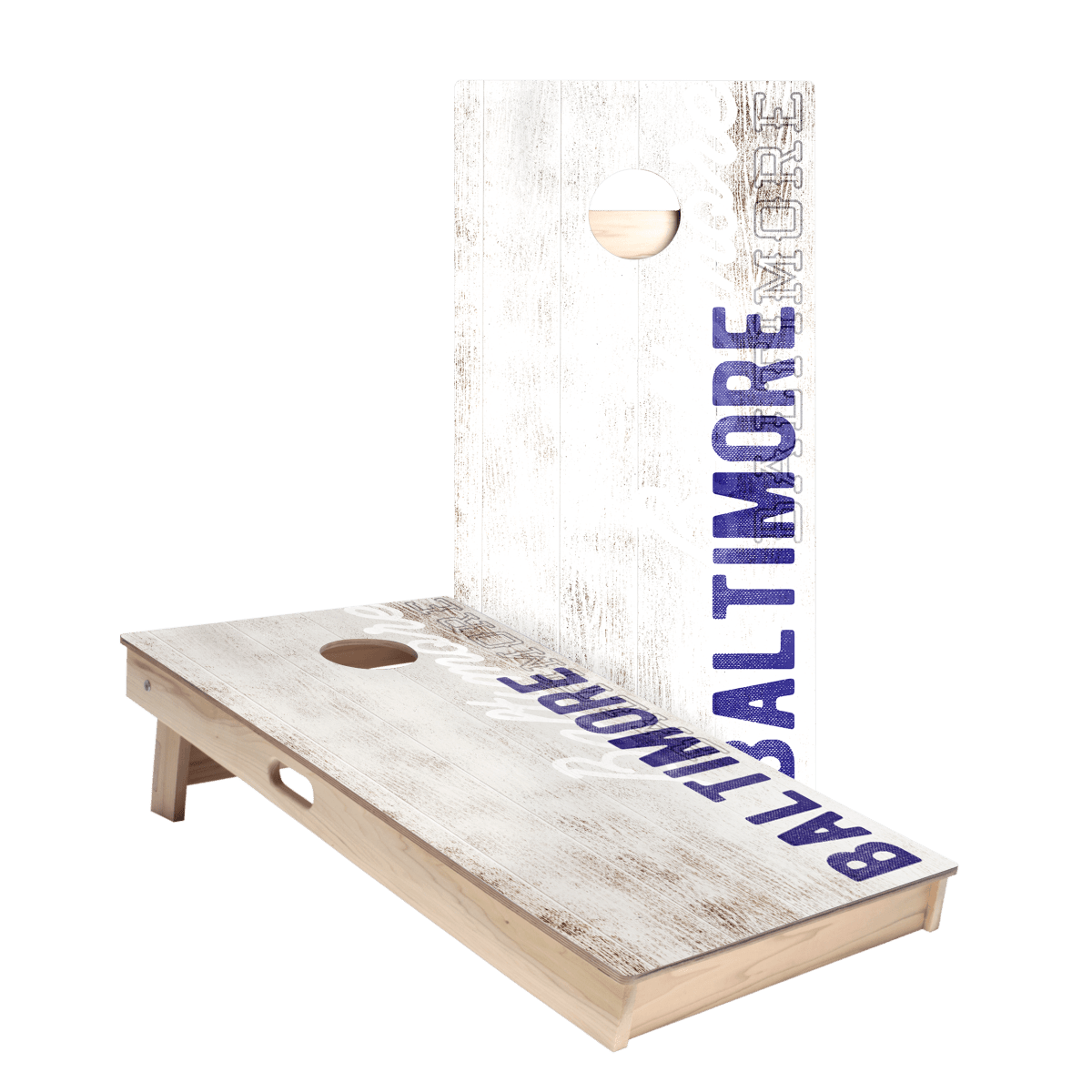 Baltimore Football Vintage Gameday Star Cornhole Boards