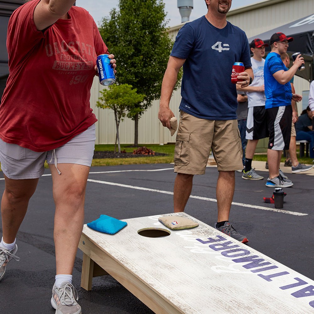 Baltimore Football Vintage Gameday Star Cornhole Boards
