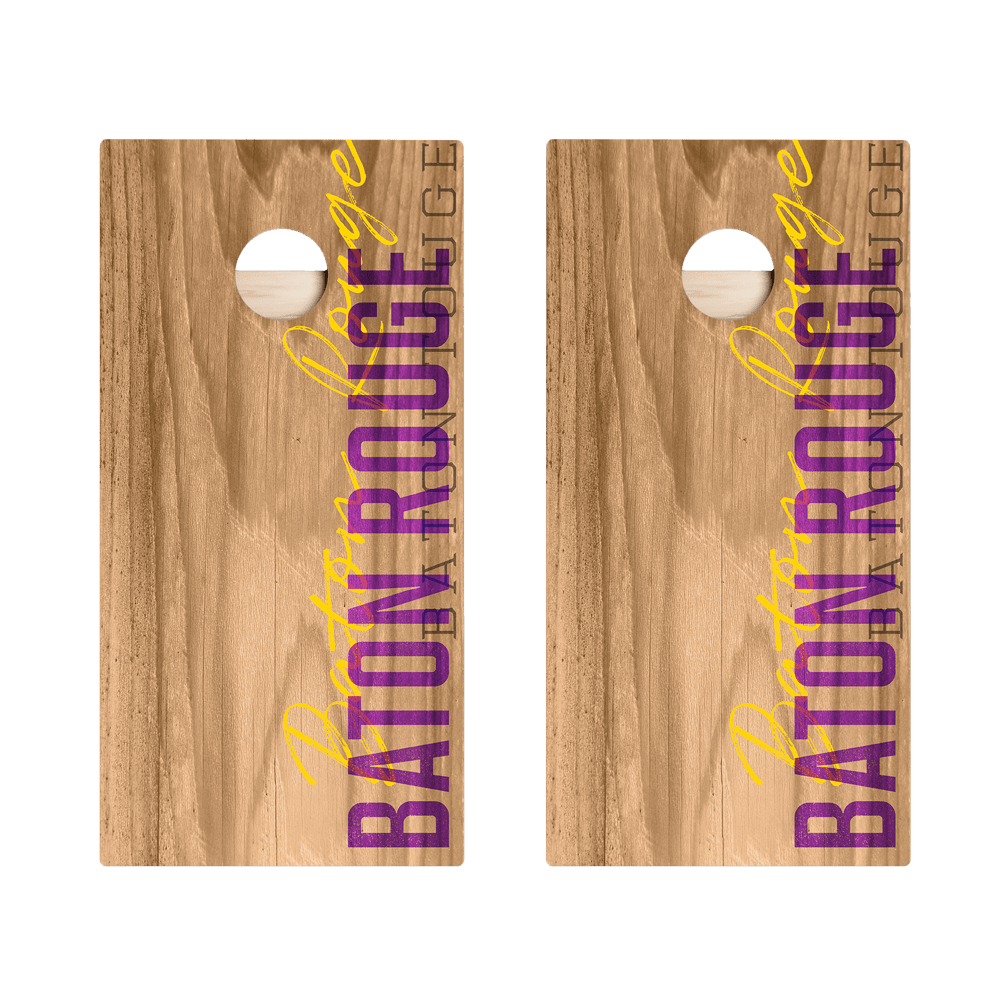 Baton Rouge Campus Gameday Star Cornhole Boards