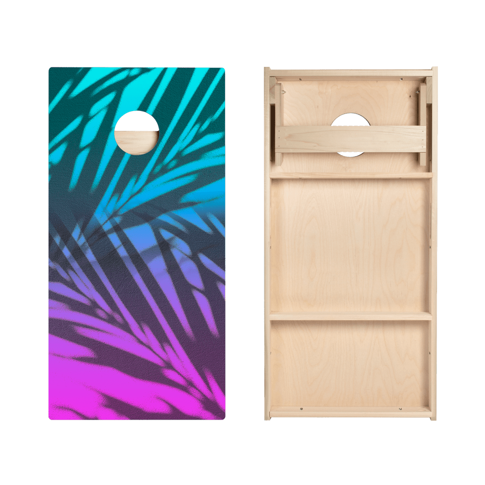Beach Gradient Blue Star Cornhole Boards