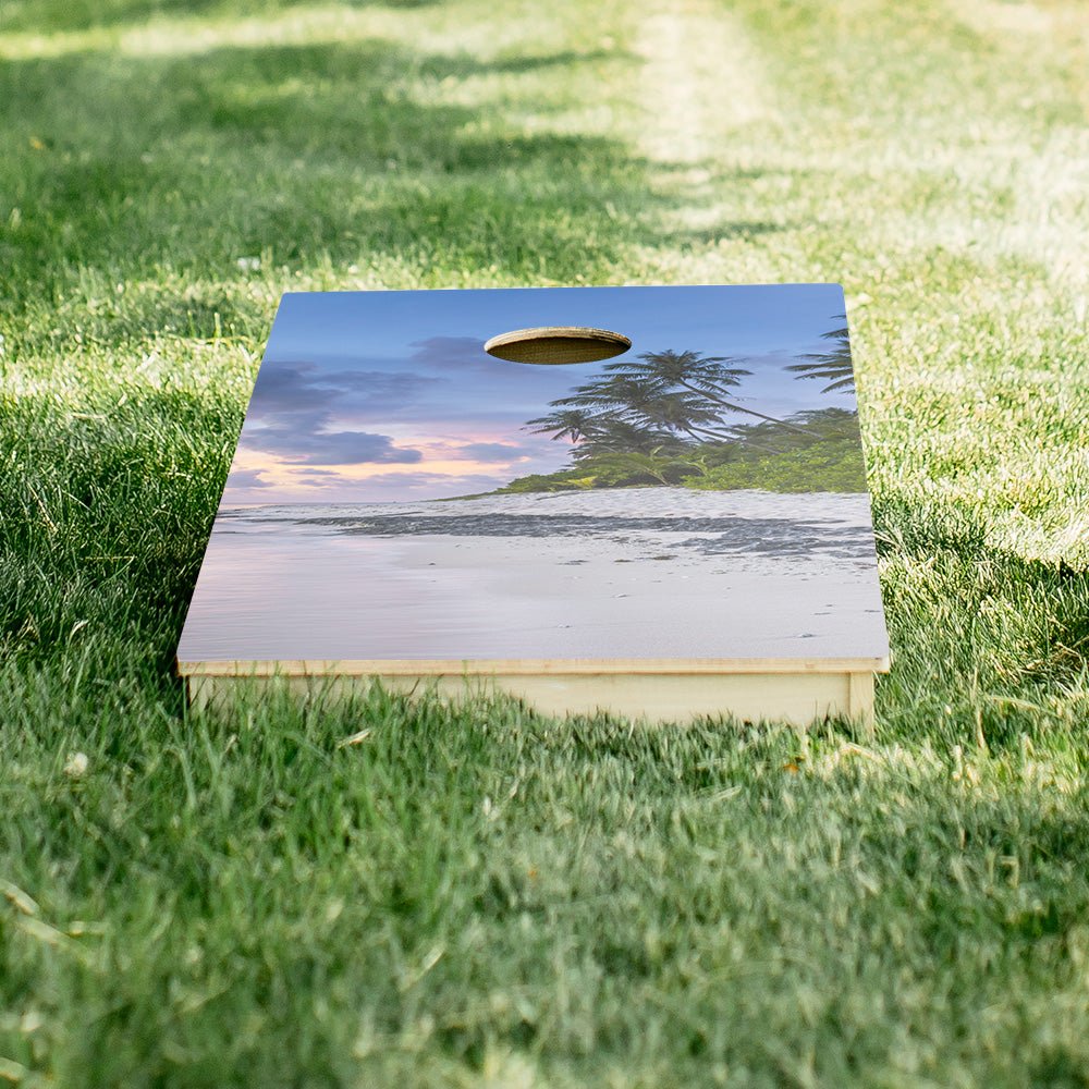 Beach Scene Star Cornhole Boards
