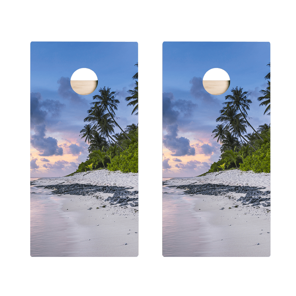 Beach Scene Star Cornhole Boards