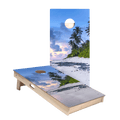 Beach Scene Star Cornhole Boards