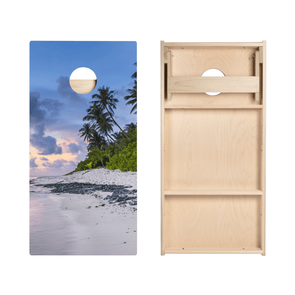 Beach Scene Star Cornhole Boards
