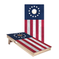 Betsy Ross Flag Star Cornhole Boards