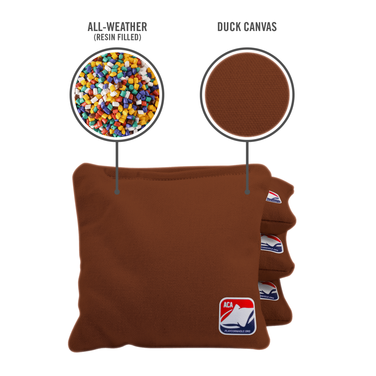 Brown Daily 66x Cornhole Bags