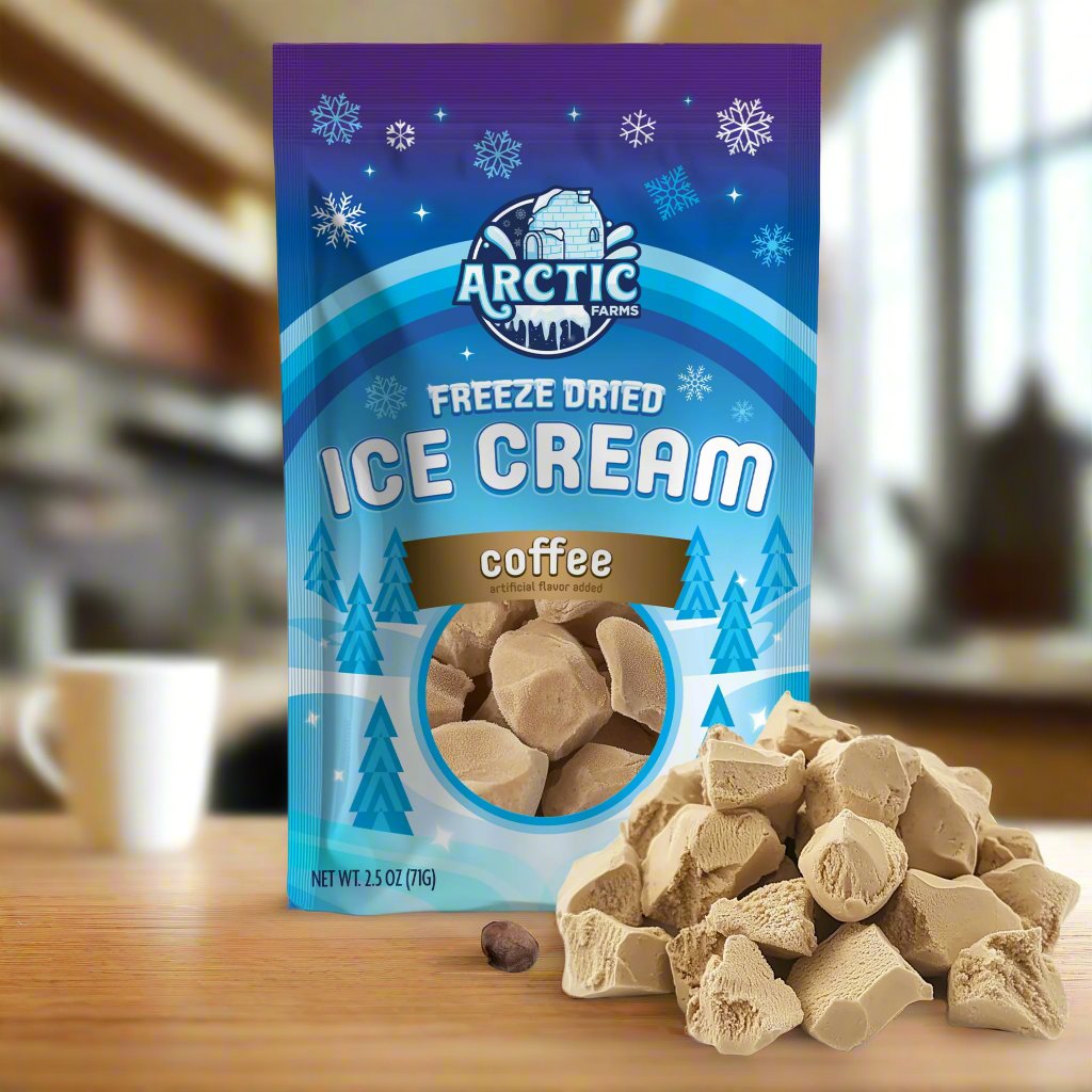 Freeze Dried Ice Cream That Does Not Melt (Bits) Coffee