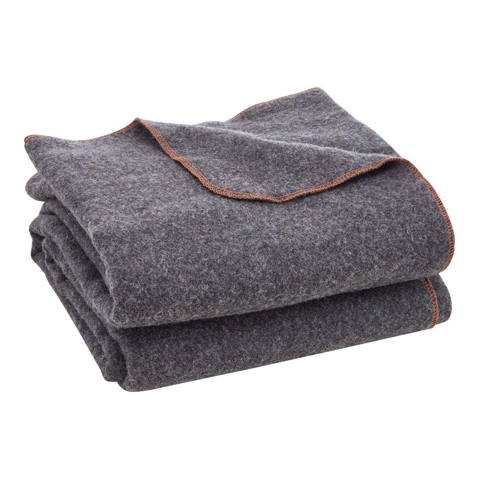 Wool Camping Blanket 64" x 88"