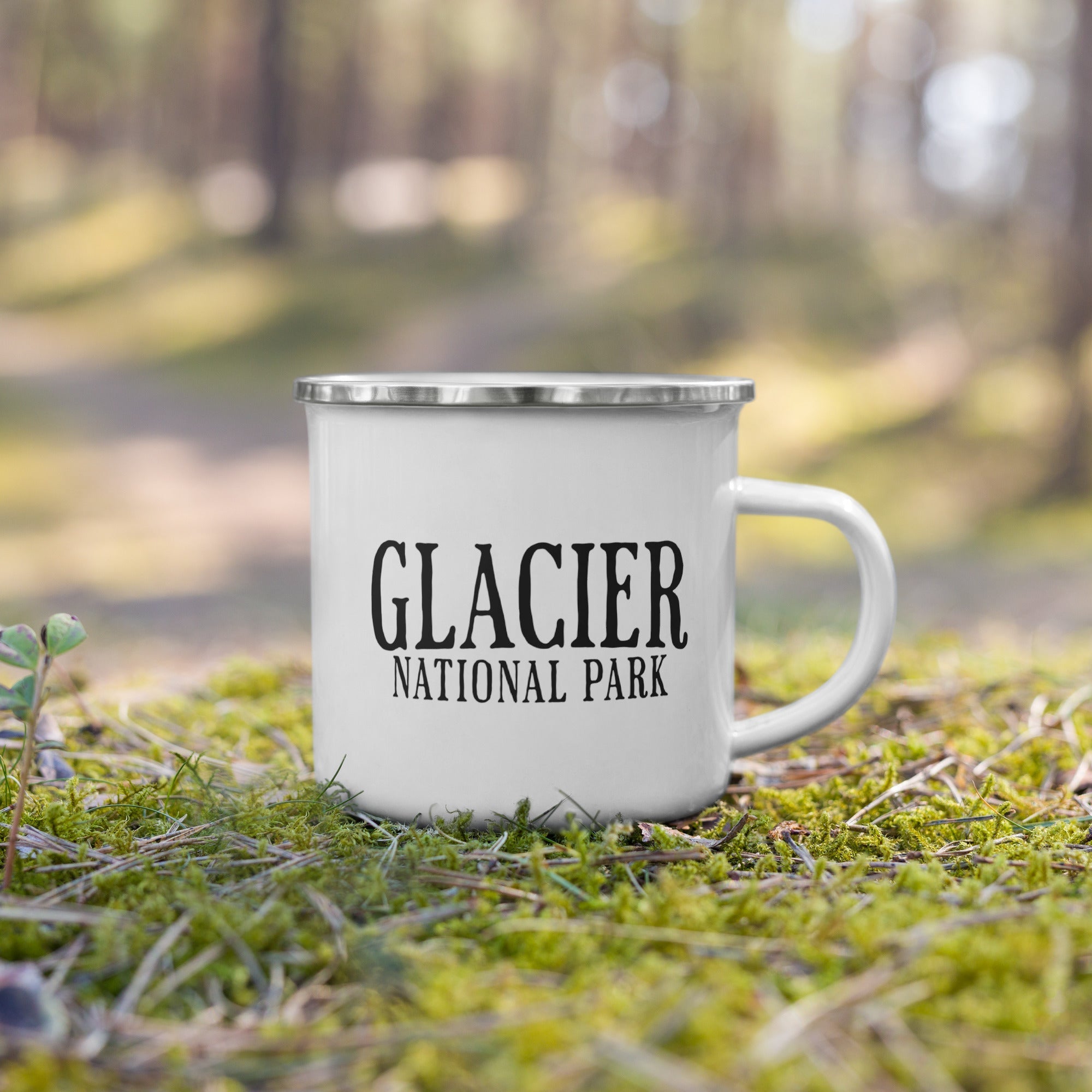 Glacier National Park Sign Camp Mug