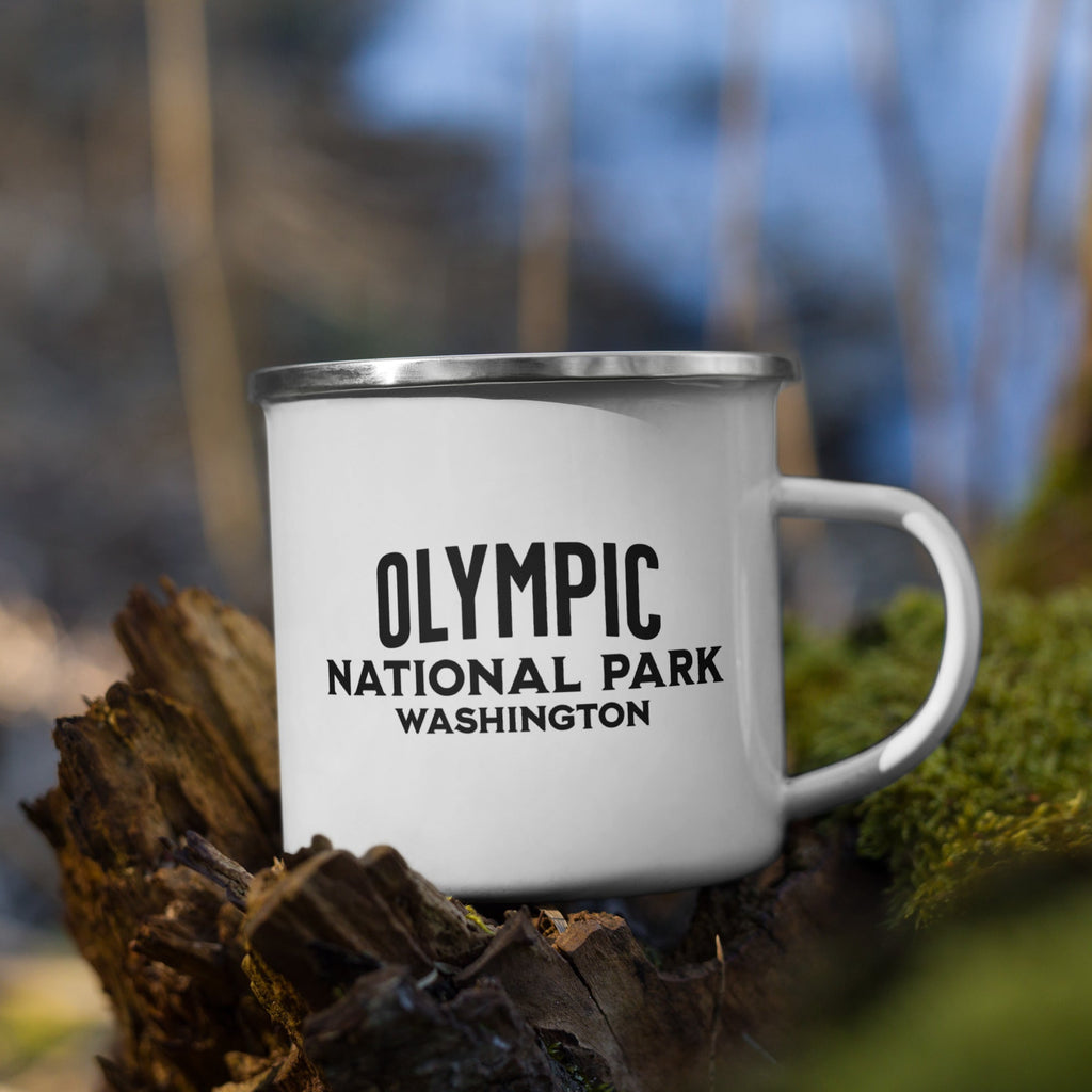 Olympic National Park Sign Camp Mug