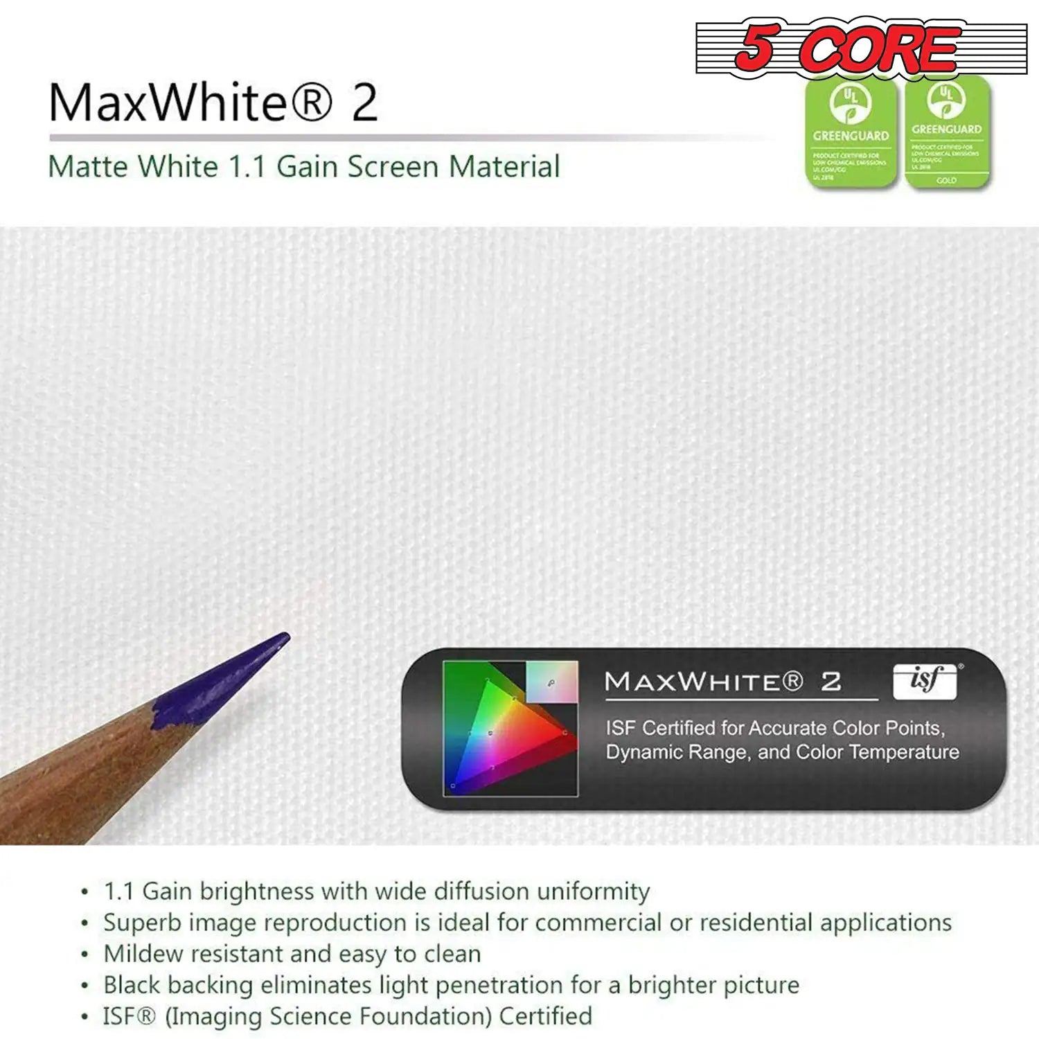 72" Projector Screen with Tripod Stand