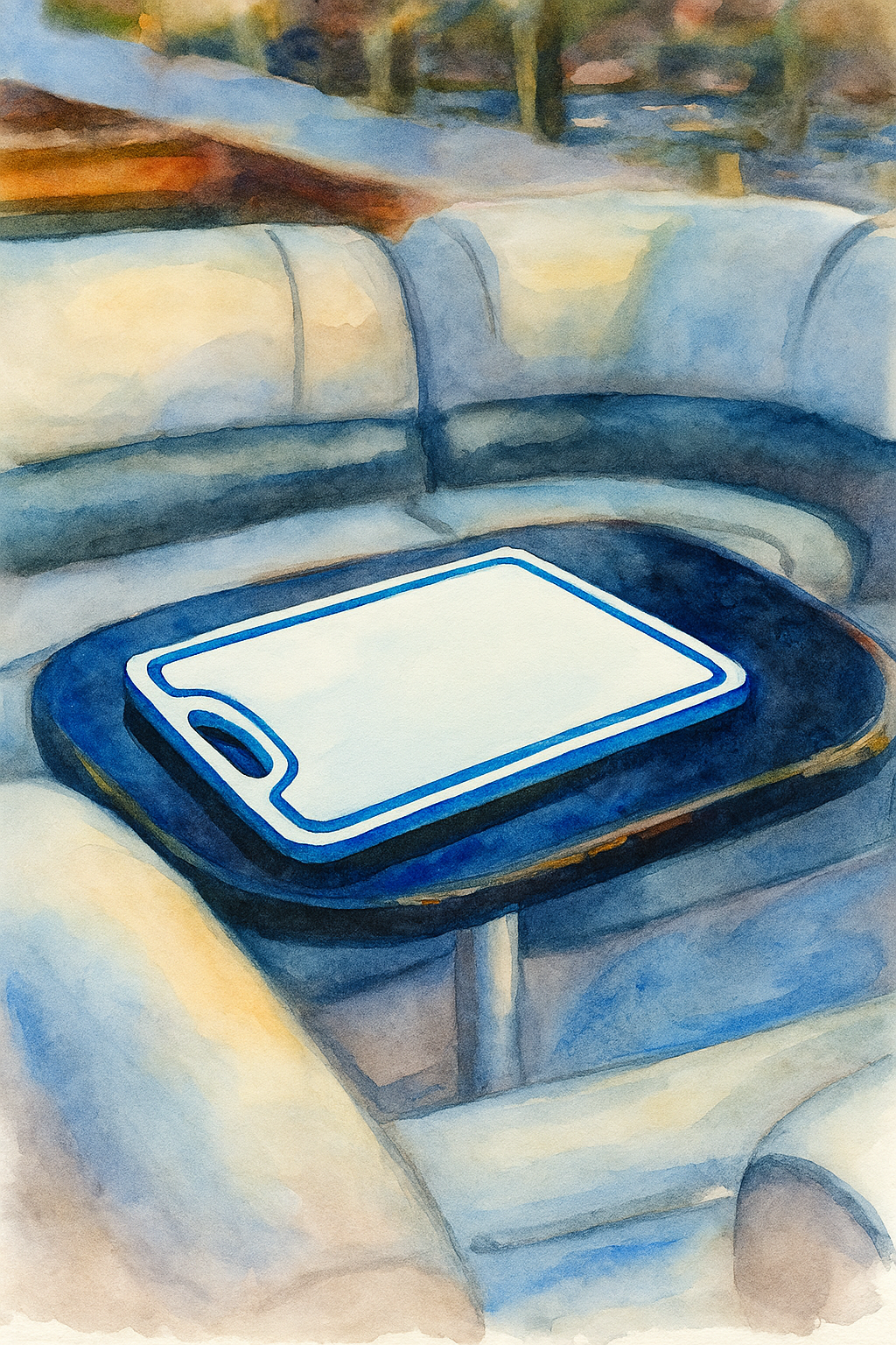 Made in the USA | Premium Cutting Board | Textured 1/2 inch HDPE UV Protected | Non-Skid or Mark Rubber Feet | Great for Boats & any Counter-top