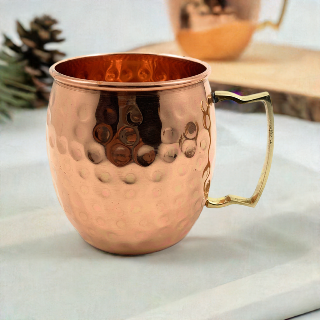 Hammered Moscow Mule Mugs (Set of 2)