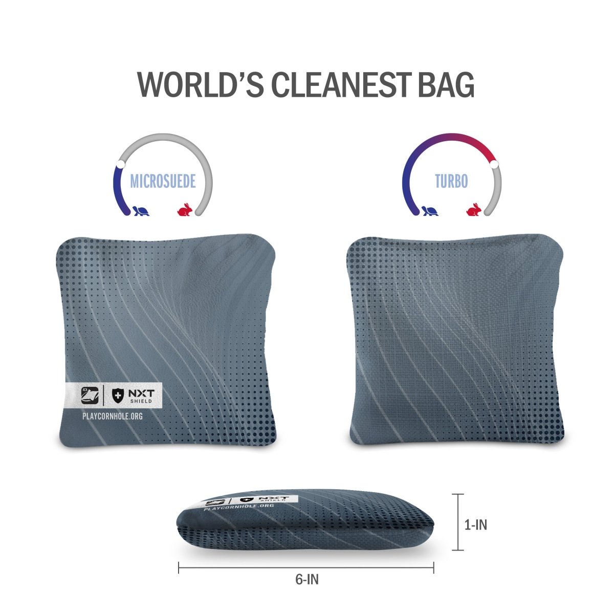 Gray NXT Shield Cornhole Bags