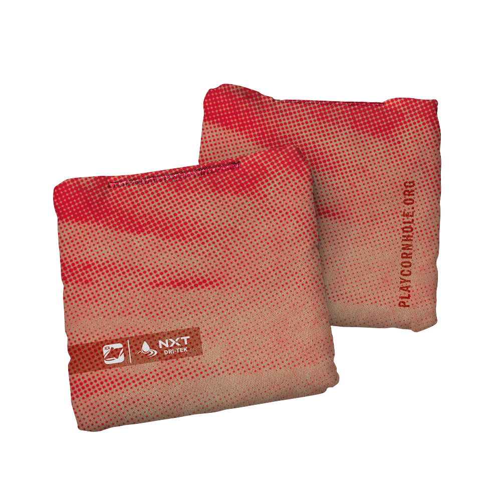 Halftone Horizon Red NXT Dri-Tek Cornhole Bags