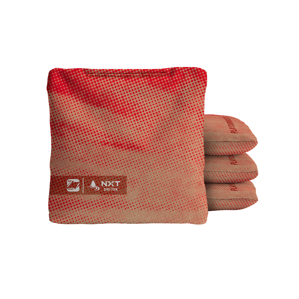 Halftone Horizon Red NXT Dri-Tek Cornhole Bags