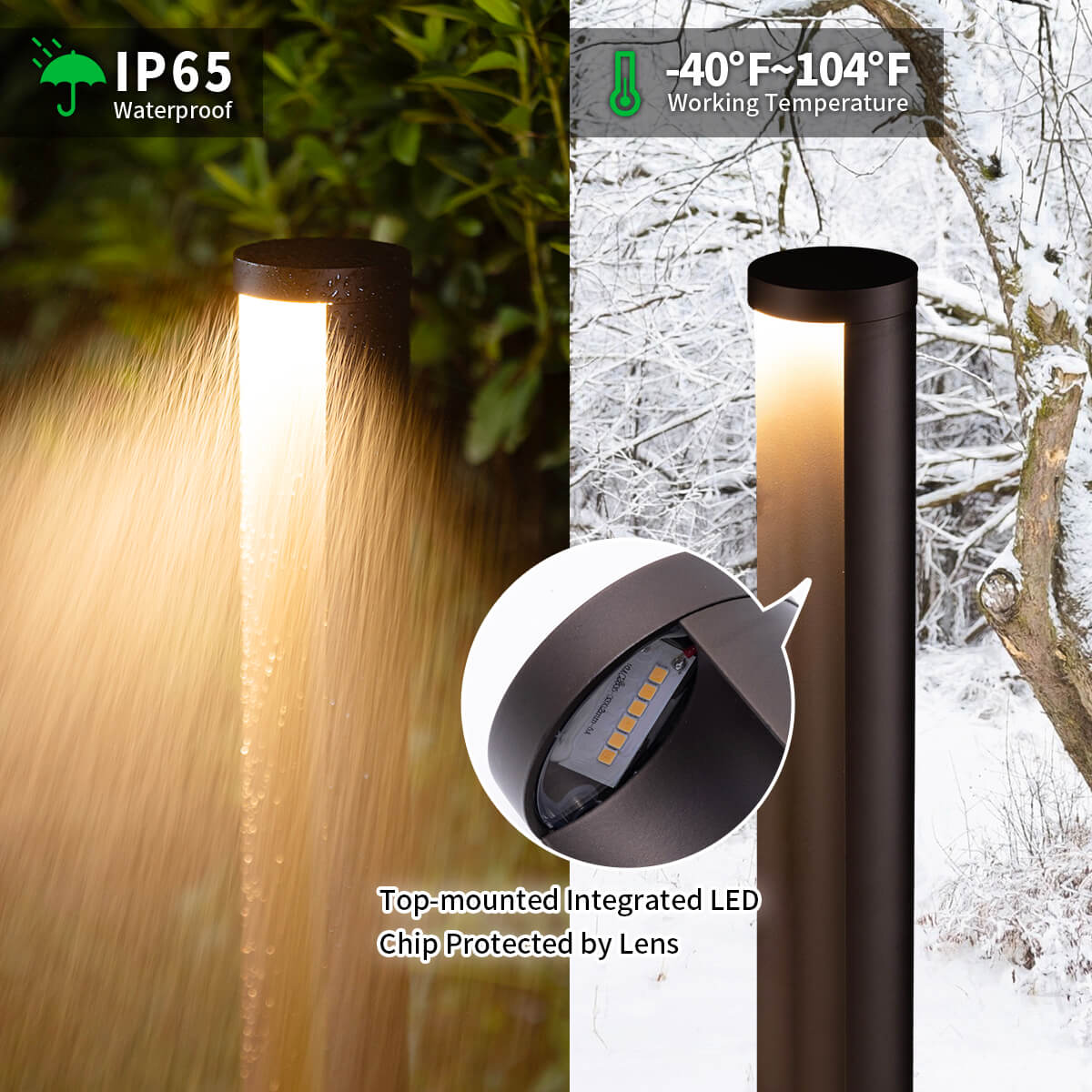 Path Lights Aluminum Outdoor Backyard Patio Sidewalk Lights