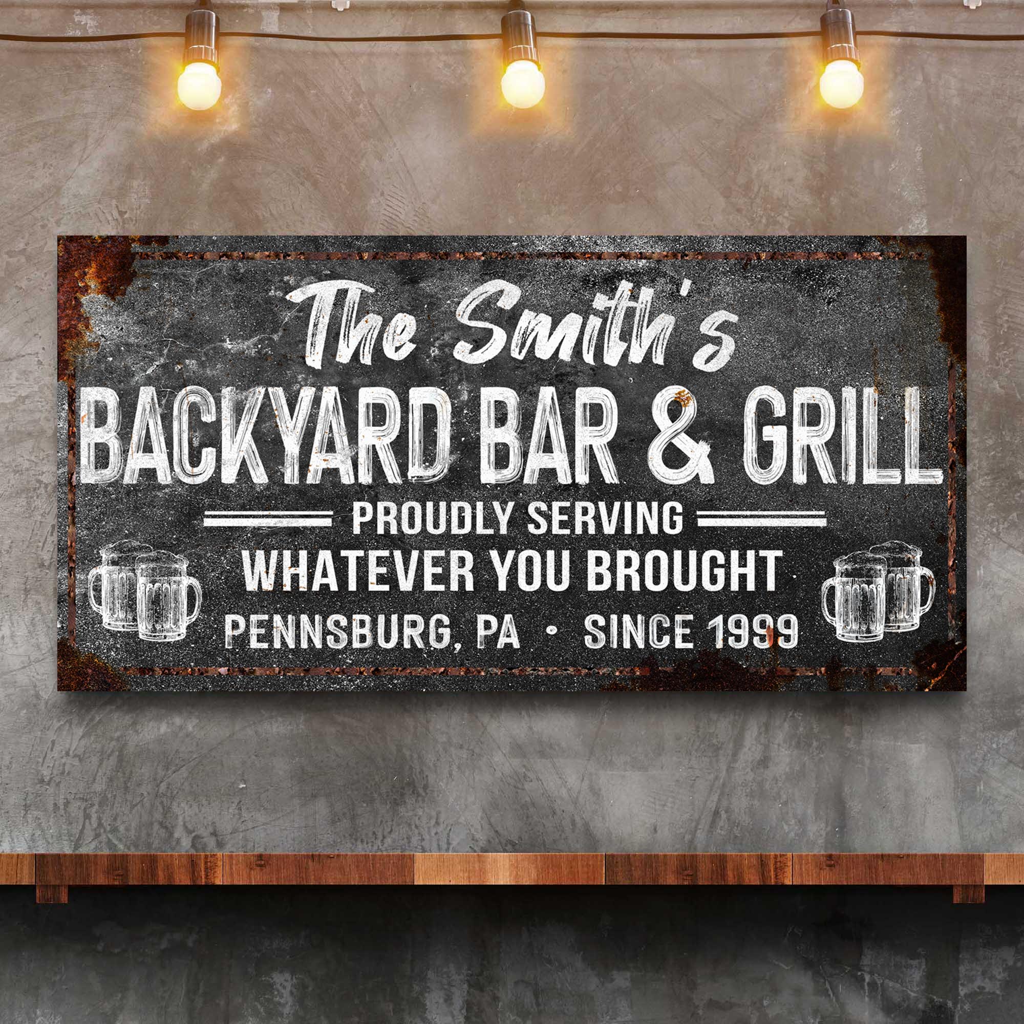 Backyard Bar & Grill Sign XXIII