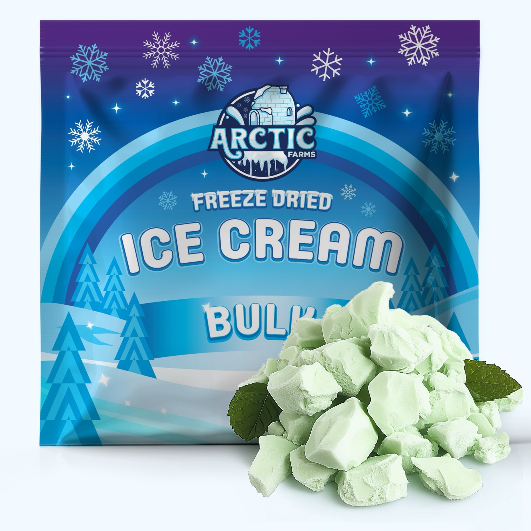 Freeze Dried Ice Cream That Does Not Melt (Bits) Mint