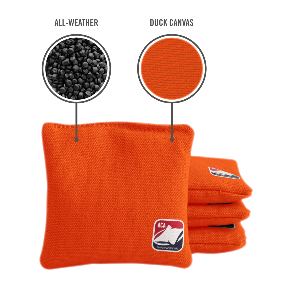 Orange Daily 44x Cornhole Bags