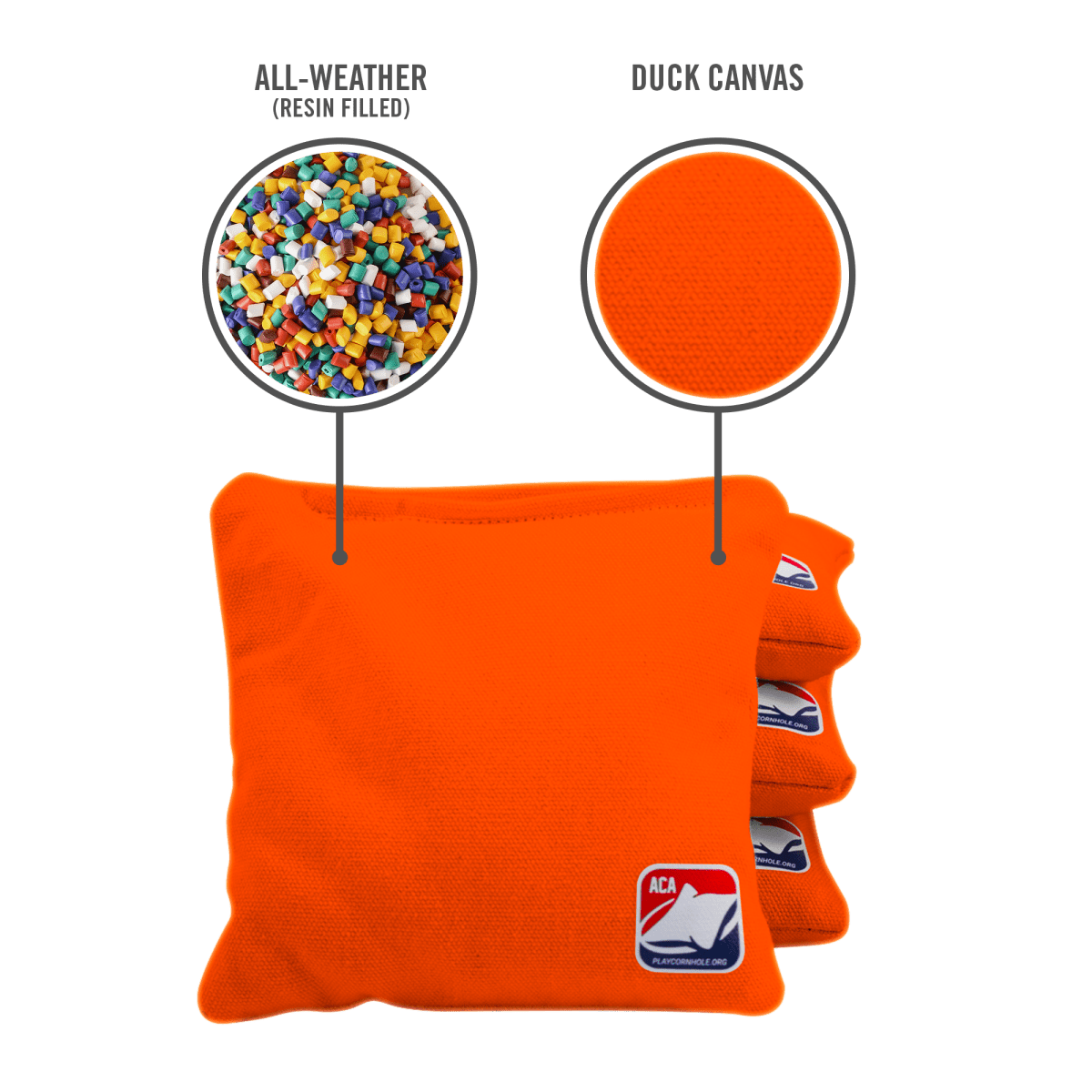 Orange Daily 66x Cornhole Bags