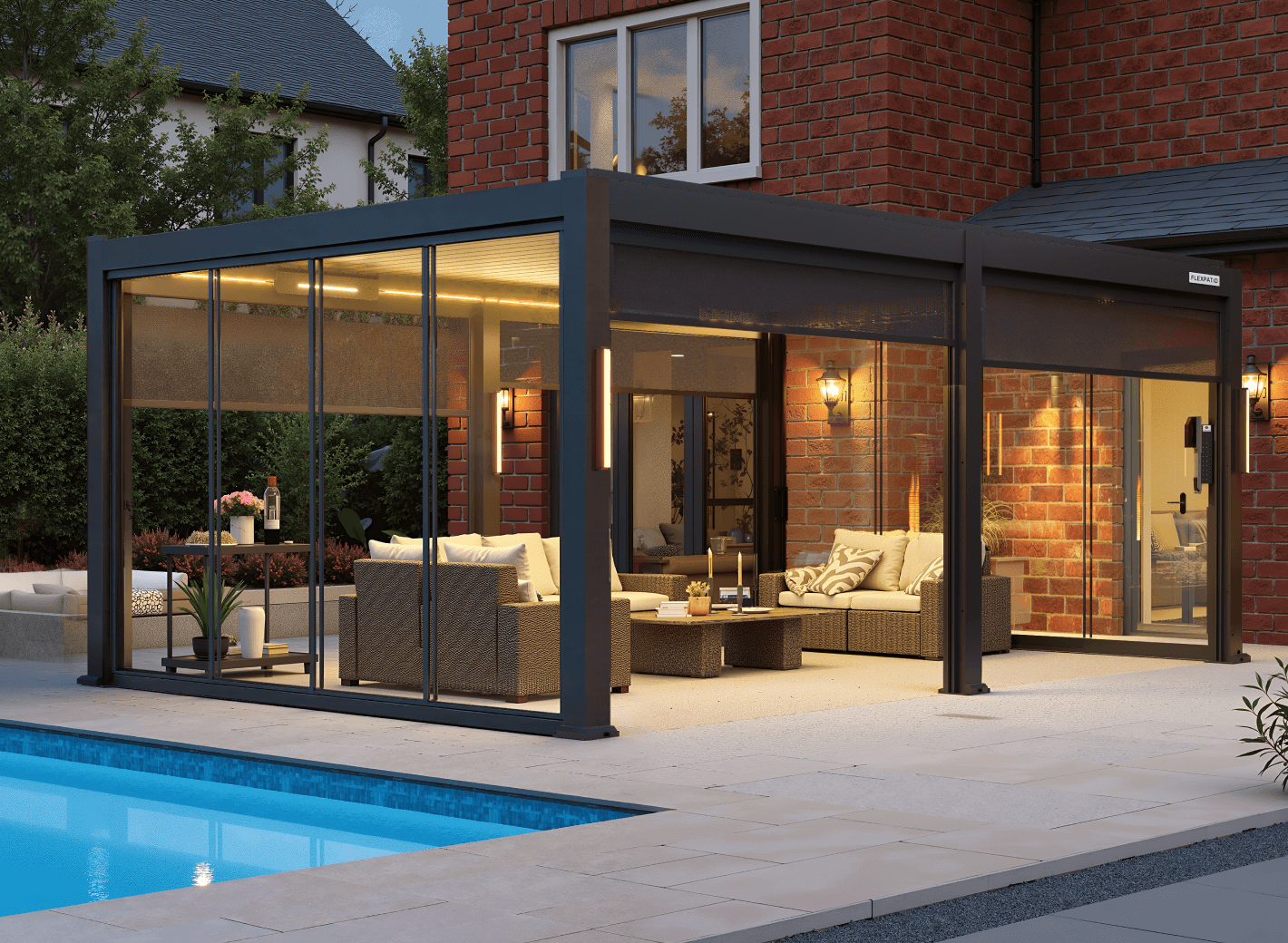 FlexPatio POWER+ Motorized Pergola