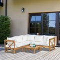Dunn Outdoor Garden Corner Couch Set