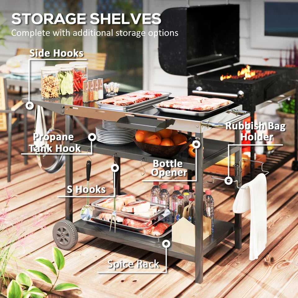 Henri Outdoor Bar Cart