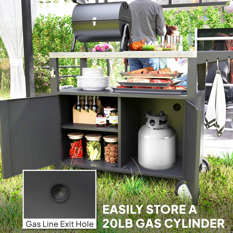 Berg Outdoor Bar Cart