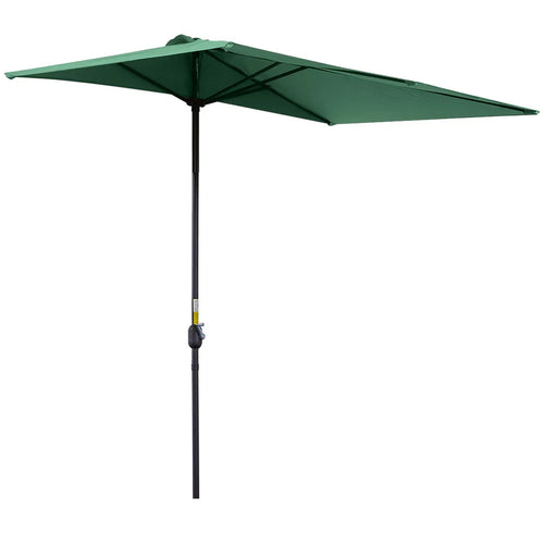 8' Half Outdoor Large Patio Umbrella