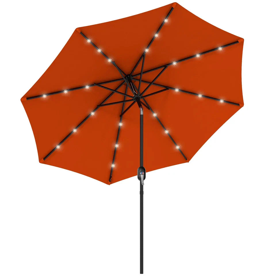 9FT Outdoor Large Patio Umbrella With LED