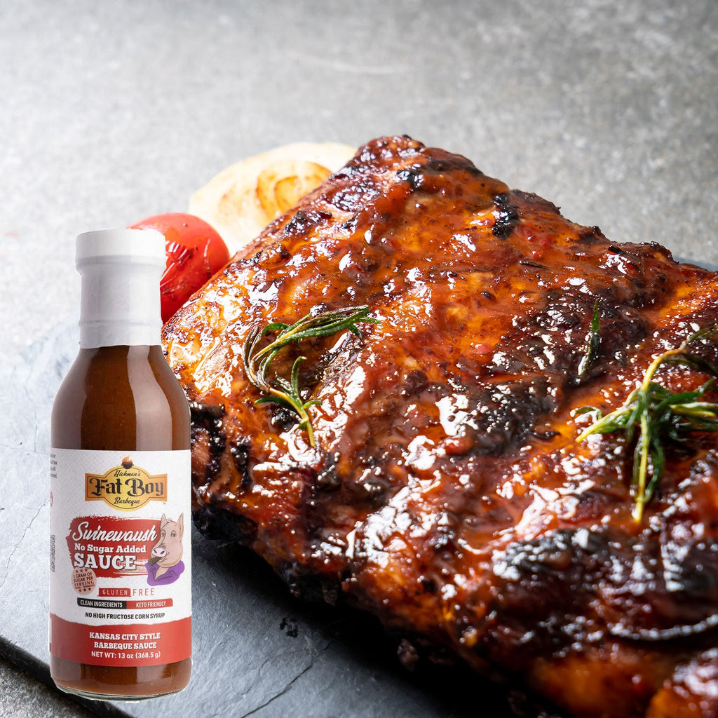 Swinewaush No Sugar Added Gluten Free Natural BBQ Sauce 13 oz