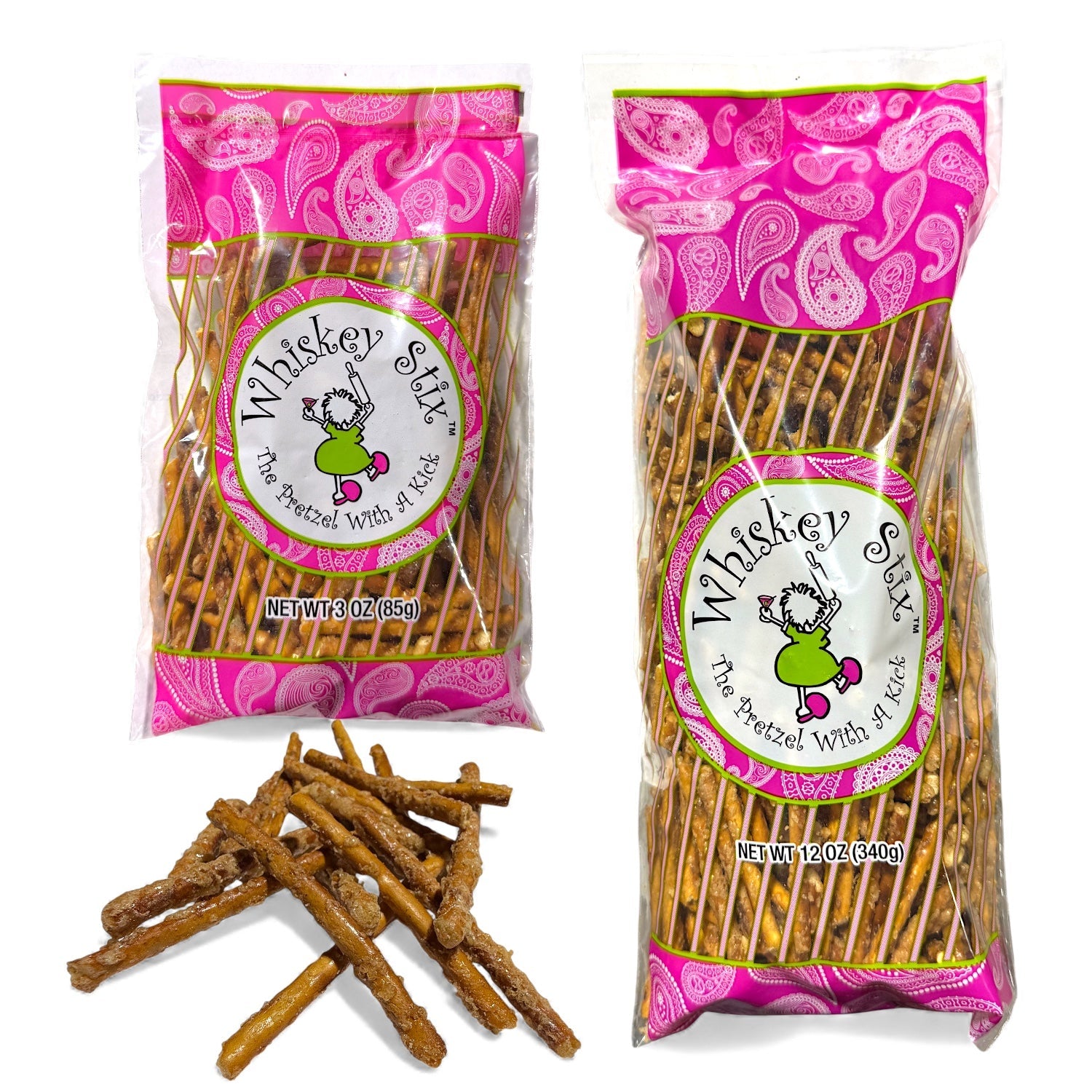 Whiskey Stix Pretzels with a Kick